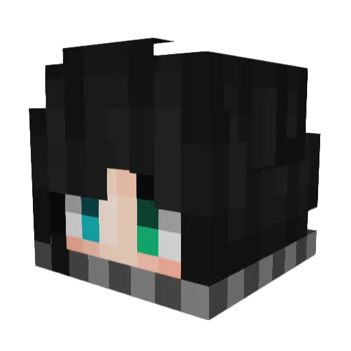 N_Verda Minecraft avatar head, 3D render
