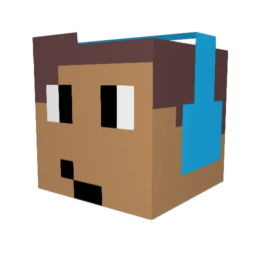 N_Y_Gaming Minecraft avatar head, 3D render