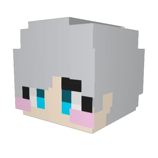 N_Yx_ Minecraft avatar head, 3D render