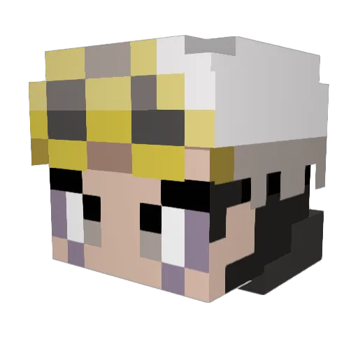 N_eonz Minecraft avatar head, 3D render