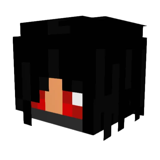 N_konibi Minecraft avatar head, 3D render