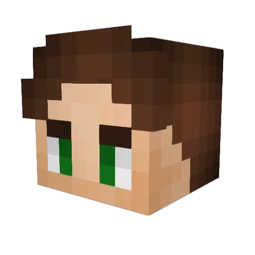 N_o_x_x Minecraft avatar head, 3D render