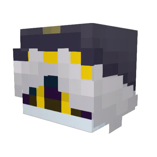 N_the_silly Minecraft avatar head, 3D render