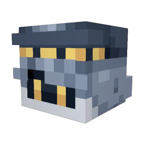 N_uwu Minecraft avatar head, 3D render