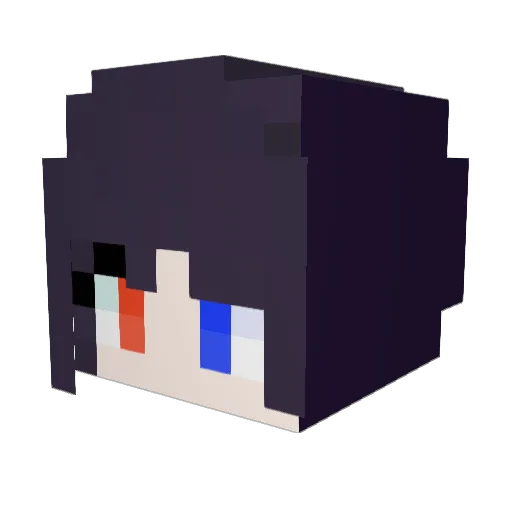 NaBe_0 Minecraft avatar head, 3D render