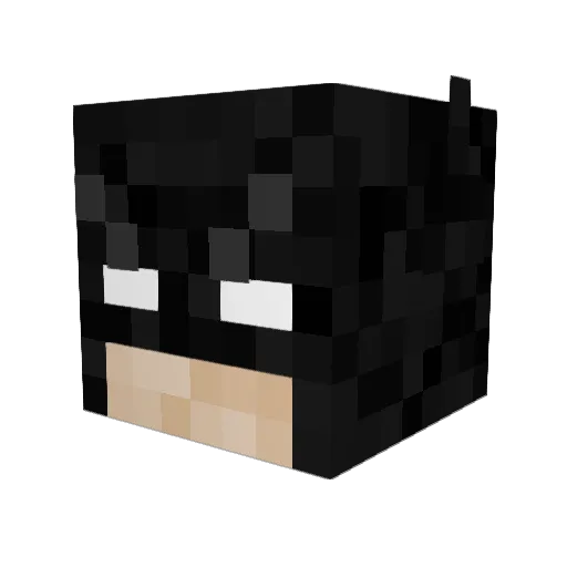 NaC1y Minecraft avatar head, 3D render