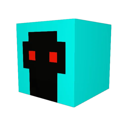 NaCl_3 Minecraft avatar head, 3D render