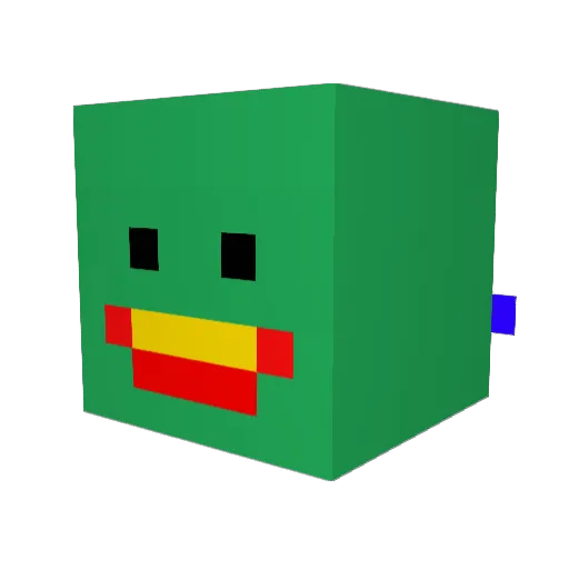 NaHaToTo Minecraft avatar head, 3D render