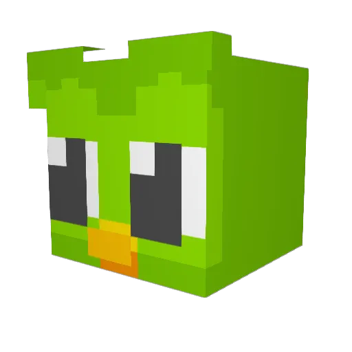 NaItvInG Minecraft avatar head, 3D render
