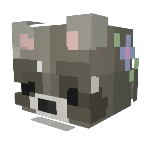 NaKKimuNa Minecraft avatar head, 3D render