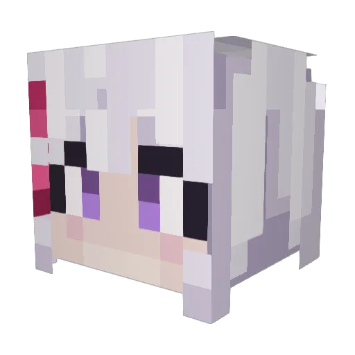 NaLXXVII Minecraft avatar head, 3D render
