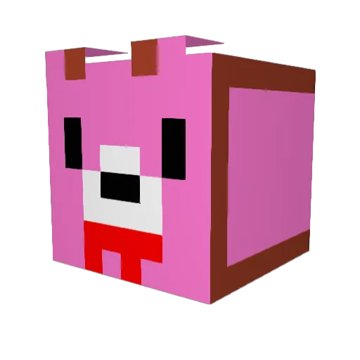 NaMaGoMi135 Minecraft avatar head, 3D render