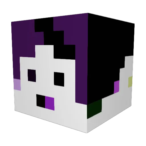 NaMue347 Minecraft avatar head, 3D render