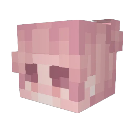 NaNa1018 Minecraft avatar head, 3D render