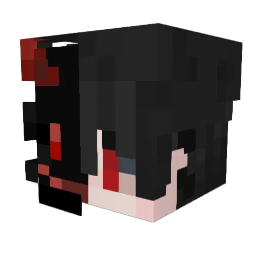 NaNaChi4711 Minecraft avatar head, 3D render