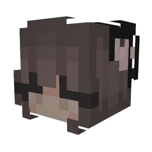 NaNagayyy Minecraft avatar head, 3D render