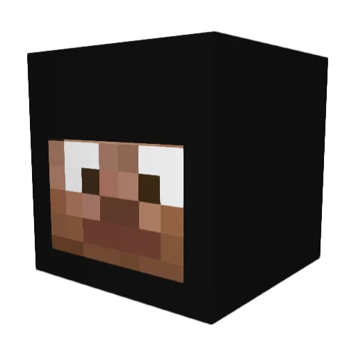 NaNoTuBe Minecraft avatar head, 3D render