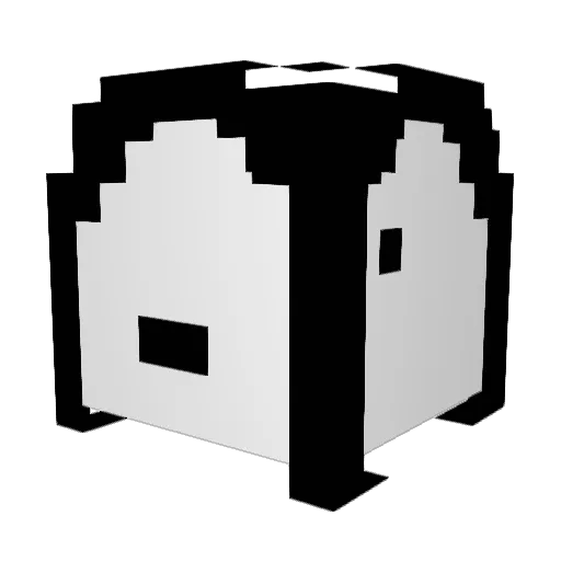 NaNraY Minecraft avatar head, 3D render