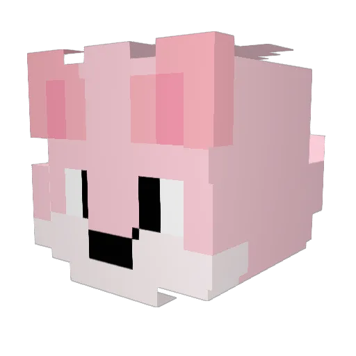 NaRu_221 Minecraft avatar head, 3D render