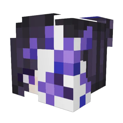 NaVeeLi Minecraft avatar head, 3D render