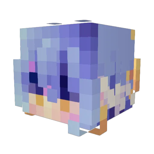 NaXiiiTTV Minecraft avatar head, 3D render