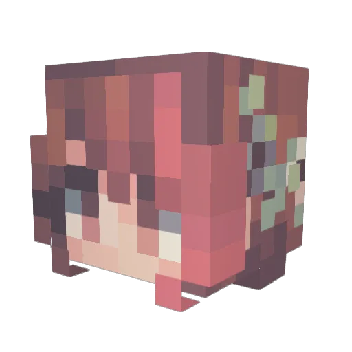NaZ1125 Minecraft avatar head, 3D render