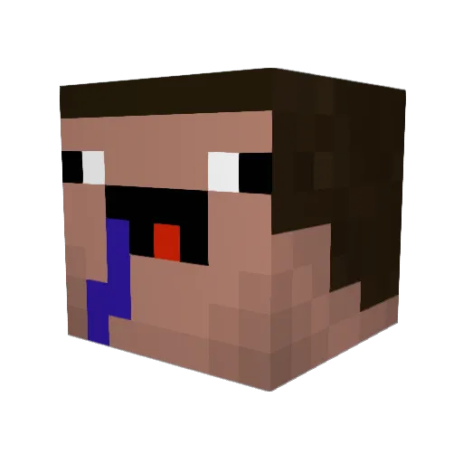 Na_N1 Minecraft avatar head, 3D render