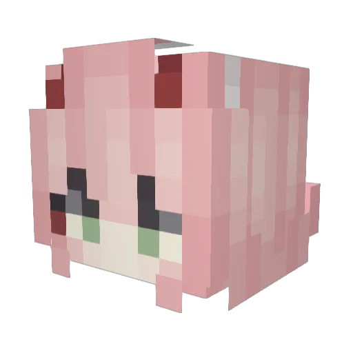 Na_Nice Minecraft avatar head, 3D render