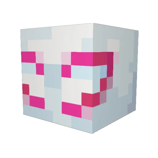 Na_stream_DIVA Minecraft avatar head, 3D render