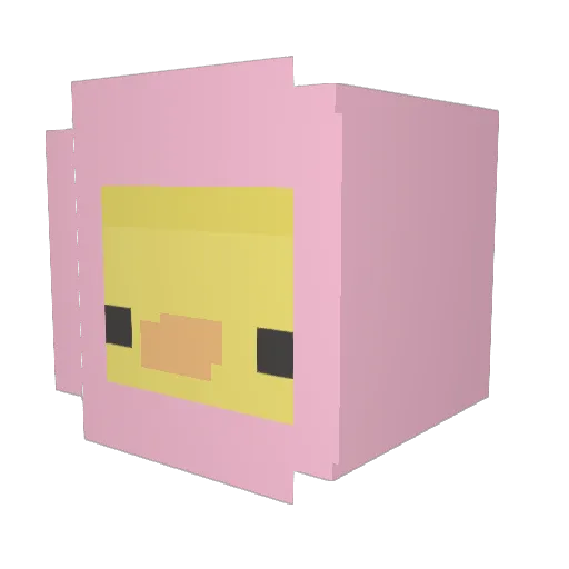 Naaamaah Minecraft avatar head, 3D render