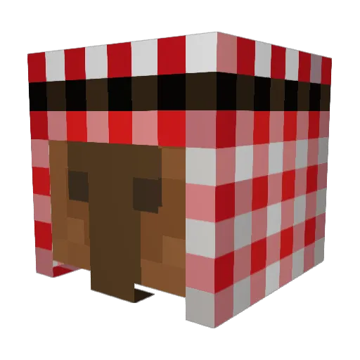 NaanBread4372 Minecraft avatar head, 3D render