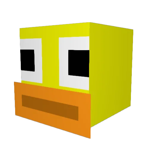 Nabee909 Minecraft avatar head, 3D render