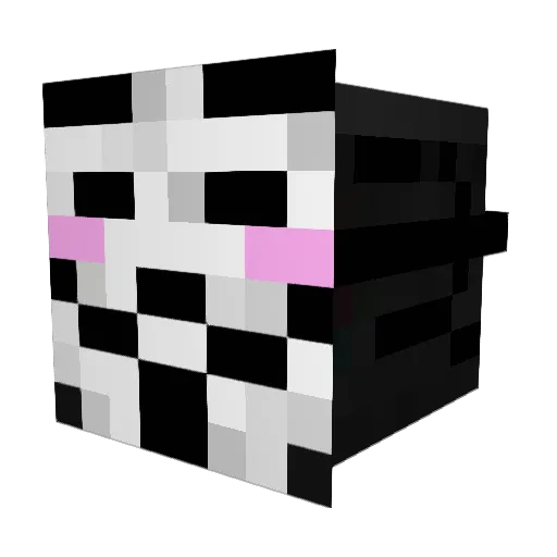 Nabeeelo Minecraft avatar head, 3D render
