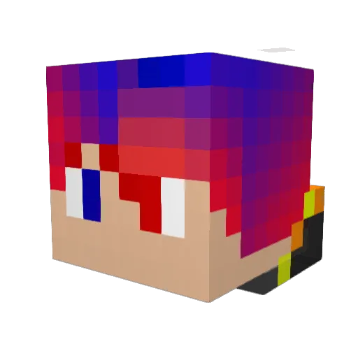 Nabentle Minecraft avatar head, 3D render