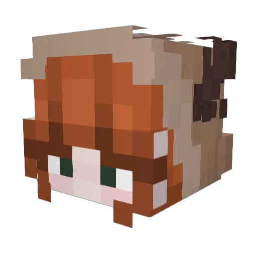 Naberius7 Minecraft avatar head, 3D render