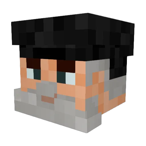 Nabil99 Minecraft avatar head, 3D render