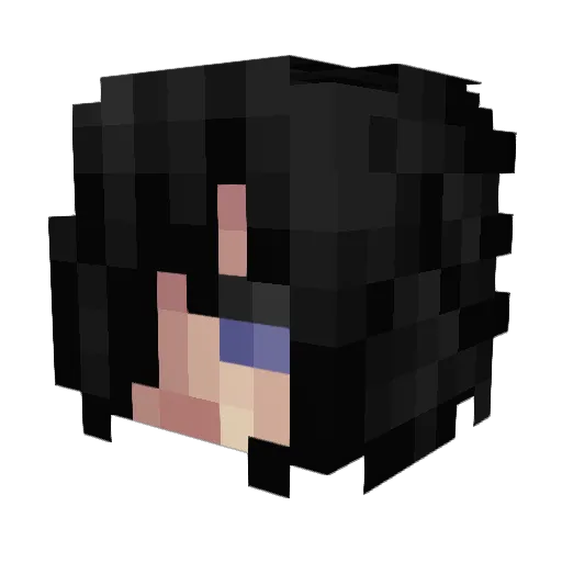 Nabin_ Minecraft avatar head, 3D render