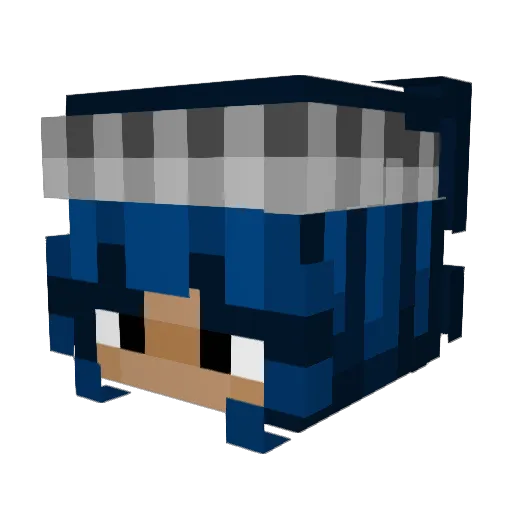 Nablus Minecraft avatar head, 3D render