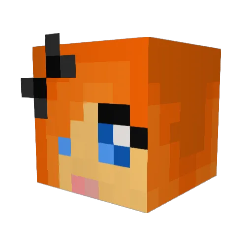 Nabro8 Minecraft avatar head, 3D render