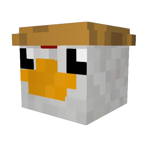 Nabuliooo Minecraft avatar head, 3D render