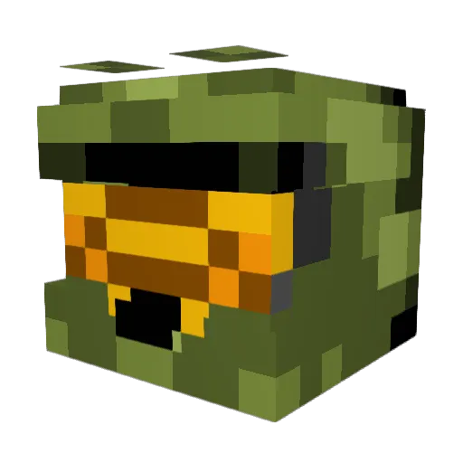 Naca_Icon Minecraft avatar head, 3D render