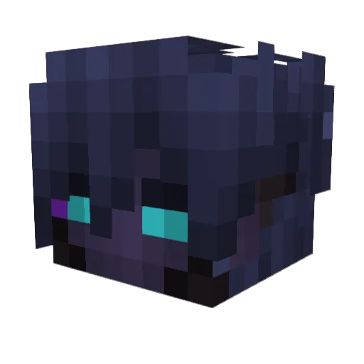 Nacartha Minecraft avatar head, 3D render