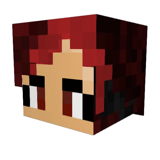 NaceldeDal Minecraft avatar head, 3D render
