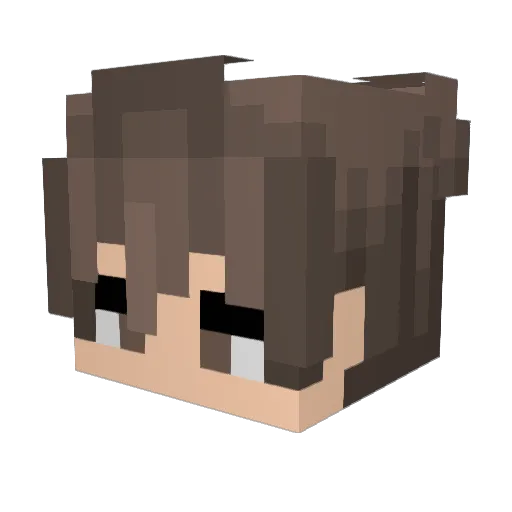 NachO_159 Minecraft avatar head, 3D render