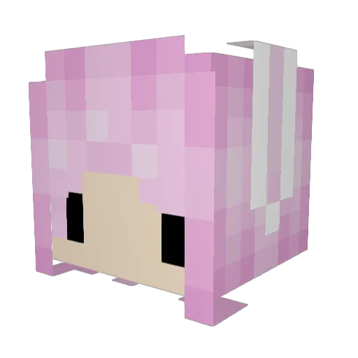 Nachaves Minecraft avatar head, 3D render