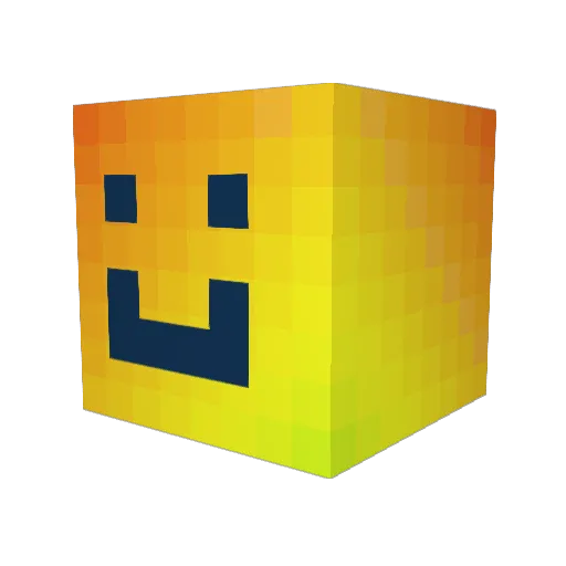 Nachgeburt Minecraft avatar head, 3D render