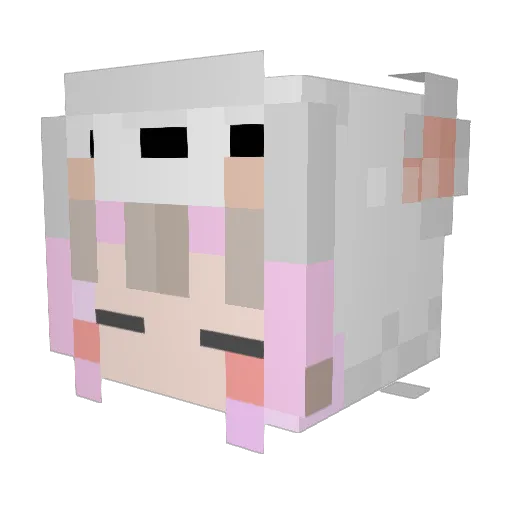 Nachio1415 Minecraft avatar head, 3D render