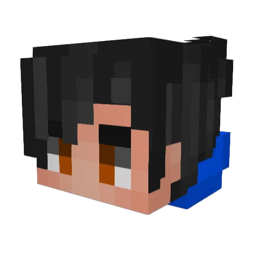 NachitoD Minecraft avatar head, 3D render