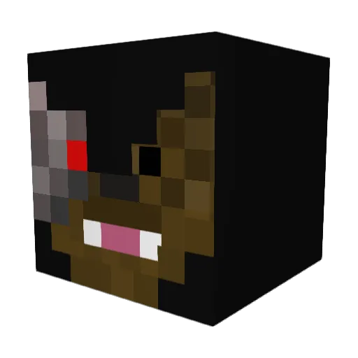 Nacho3333 Minecraft avatar head, 3D render