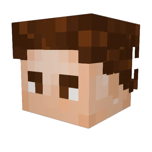 Nacho867 Minecraft avatar head, 3D render